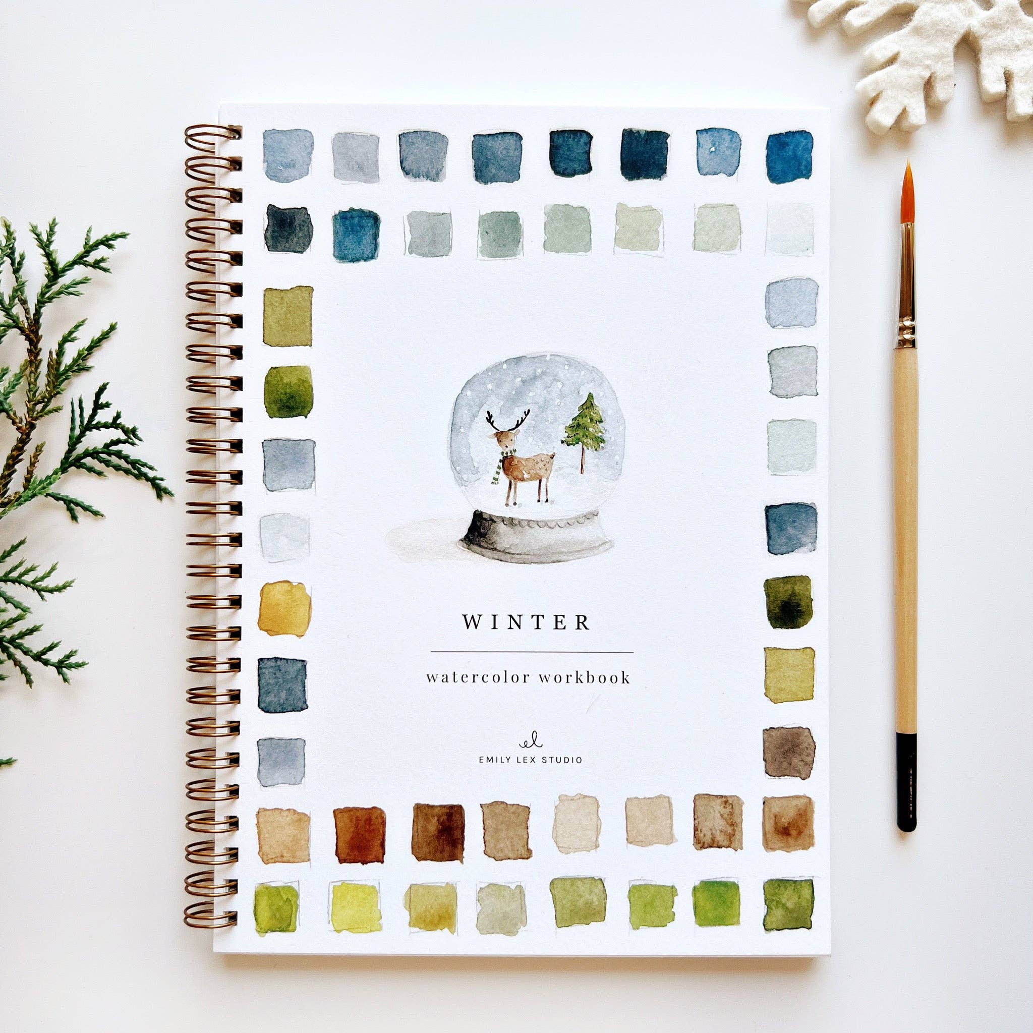 Winter watercolor workbook - Foxy’s