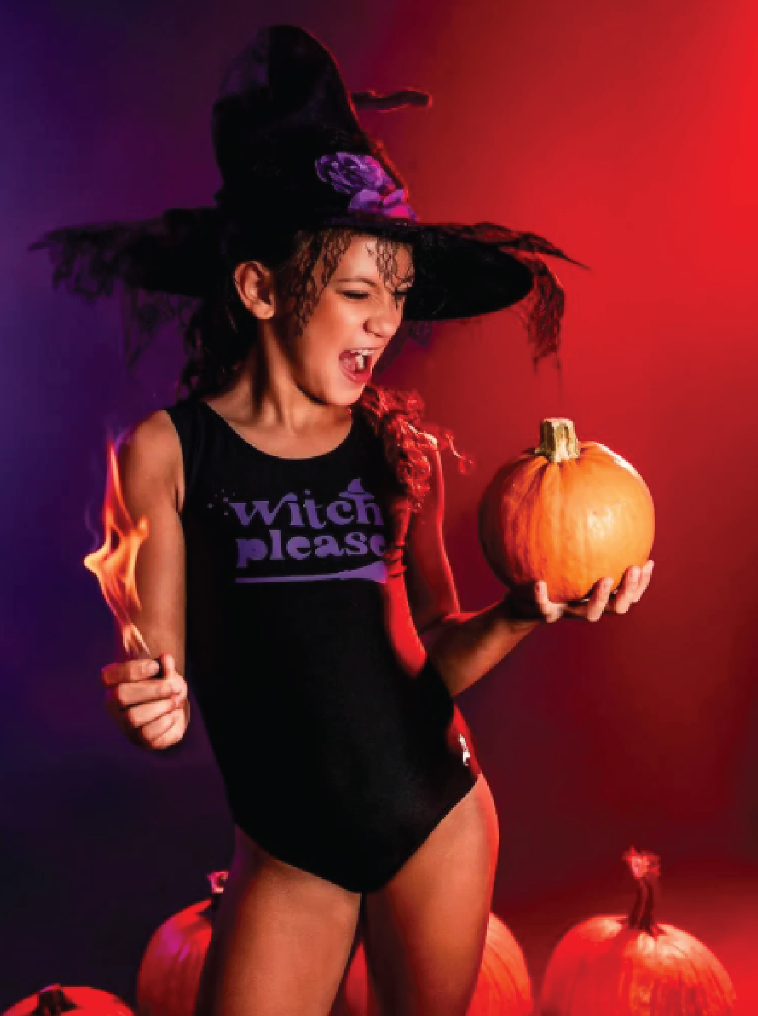 Witch, Please Halloween Gymnastics Leotard (witch or witchout the witch hat) - Foxy’s