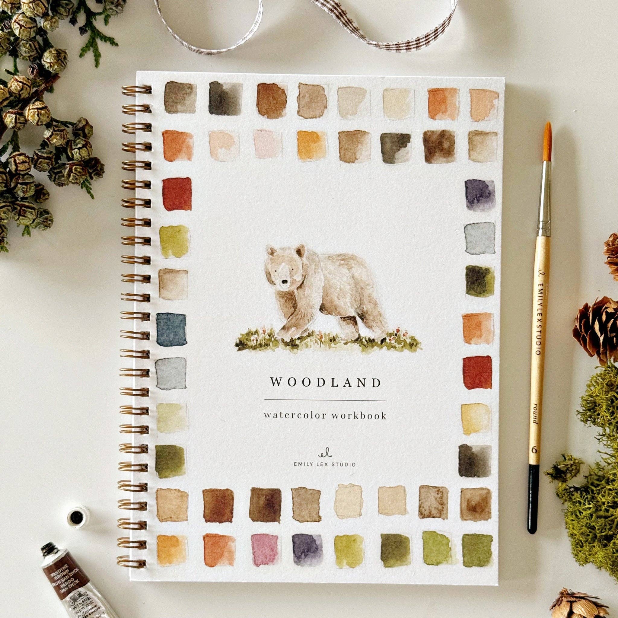 Woodland watercolor workbook - Foxy’s