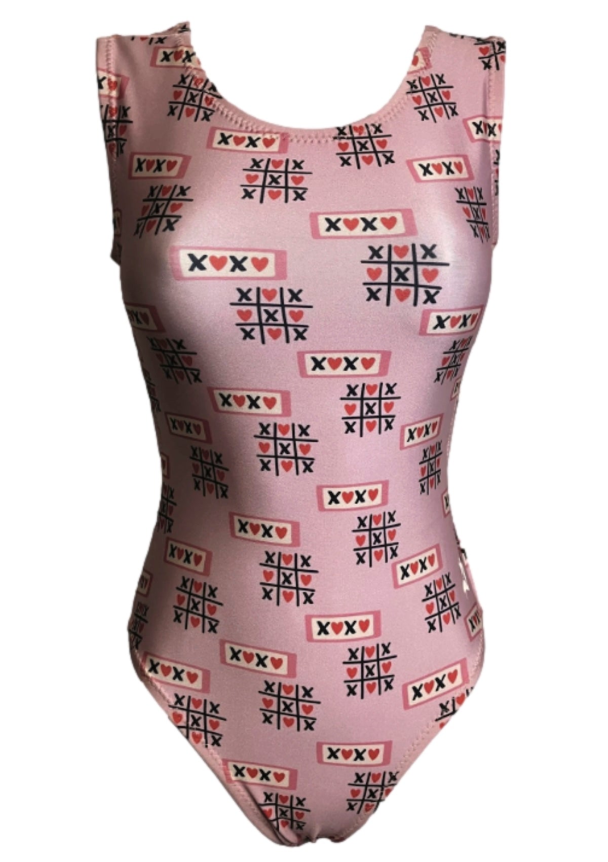XOXO Valentine's Girls Gymnastics Leotard - Foxy's Leos - Hugs & Kisses! - Foxy’s