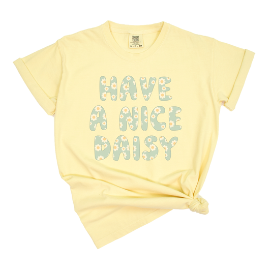 yellow t-shirt daisy summer girls