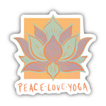 peace love yoga sticker