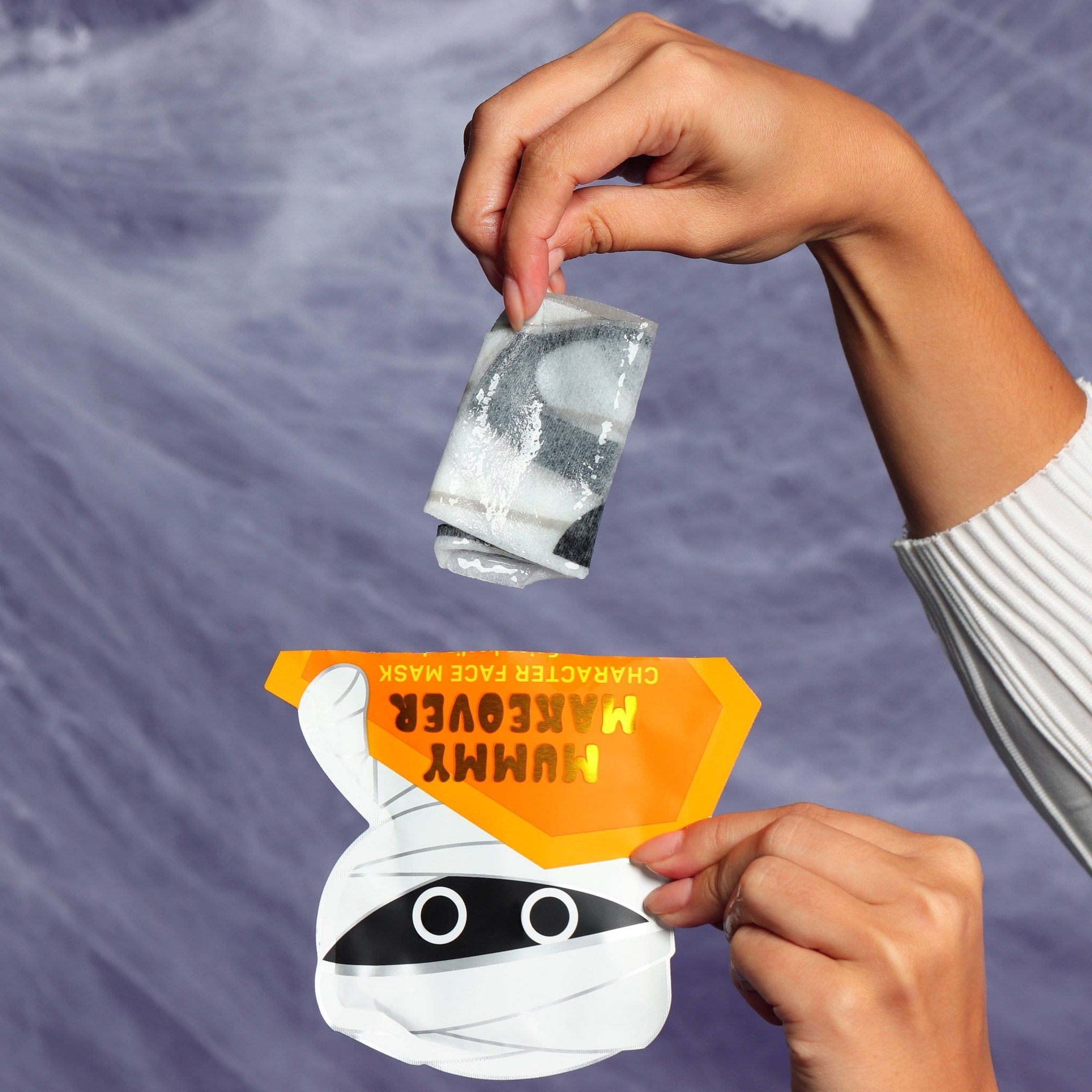 Mystery Halloween Sheet Masks – Witch, Mummy, Cat  - Foxy’s