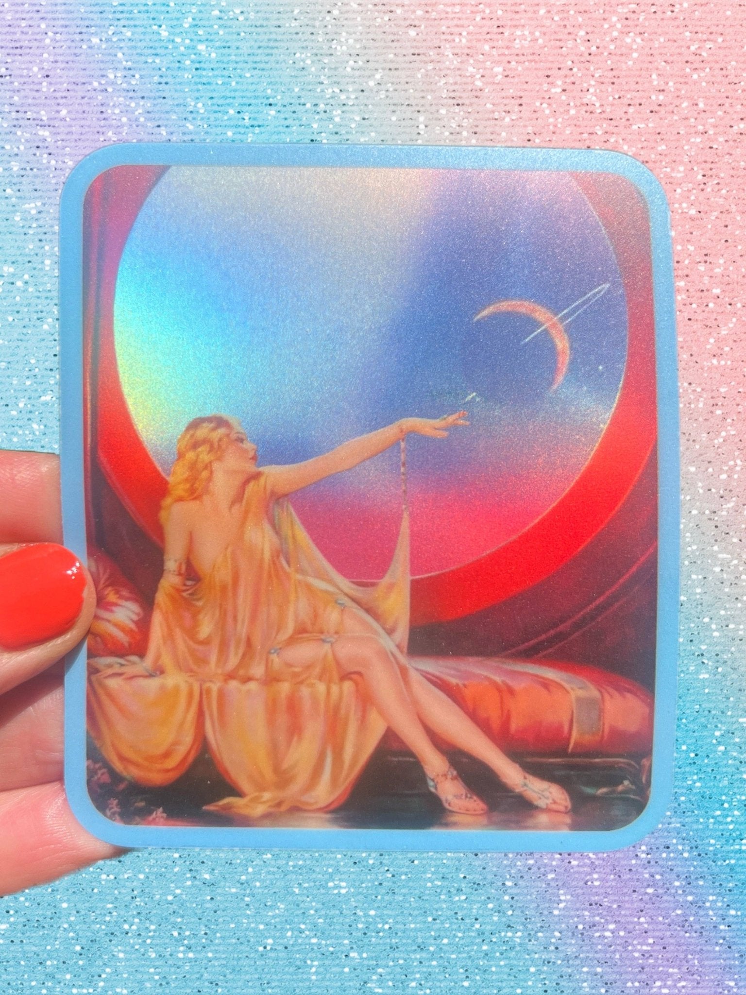 Sci-Fi Space Fantasy STICKER 3 Inch - Foxy’s