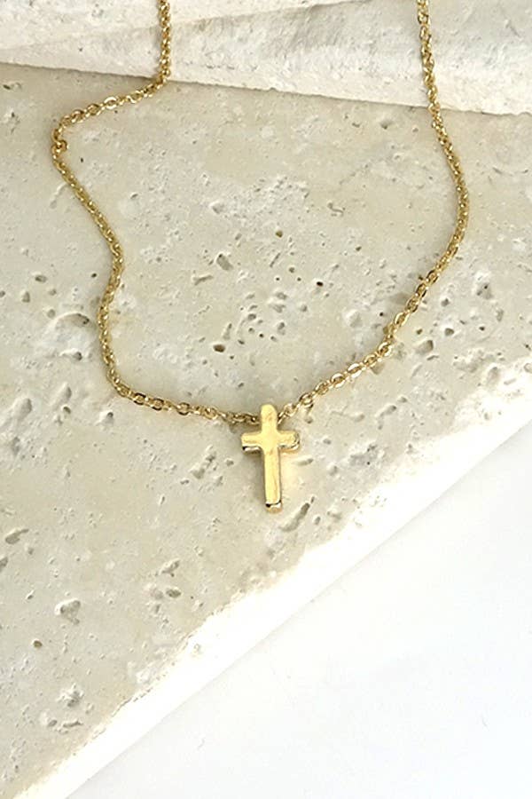 CLASSIC MINI CROSS NECKLACE | Faith Gift - Foxy’s