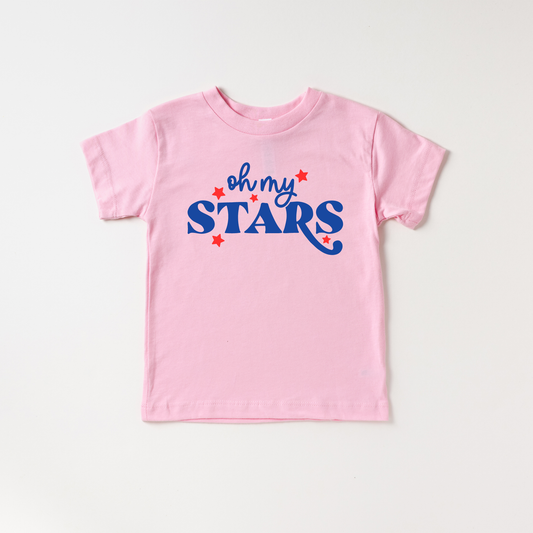 Girls Oh my Stars 4th of July T-Shirt