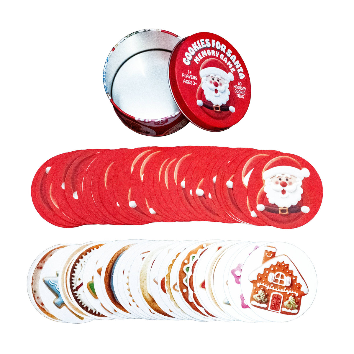 Christmas Cookies for Santa Tin - Holiday Memory Game