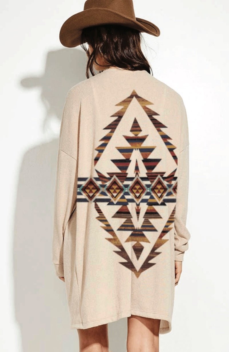 Aztec Knit casual style Cardigan - Foxy’s