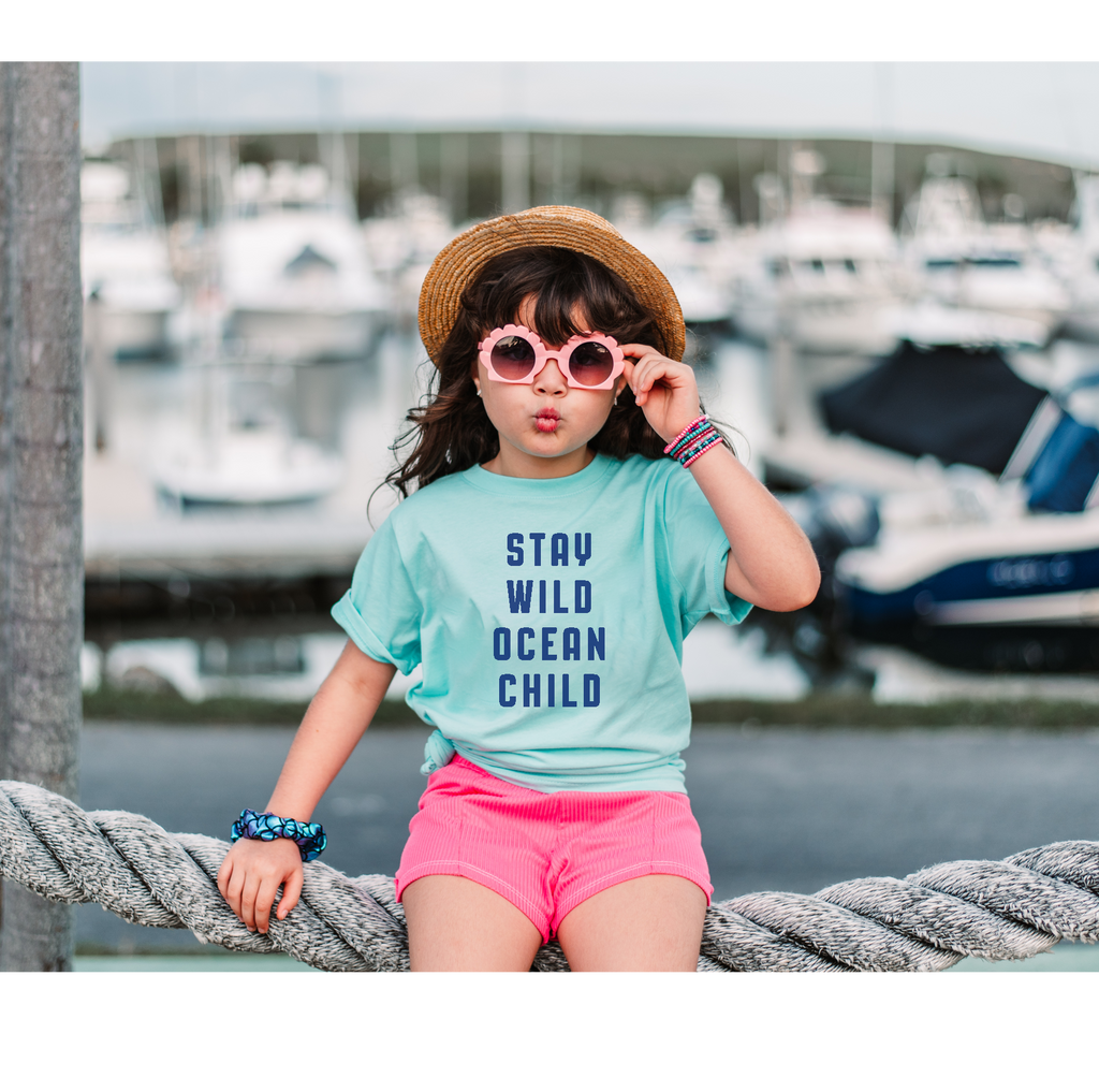 Girls Stay Wild Ocean Child Tee