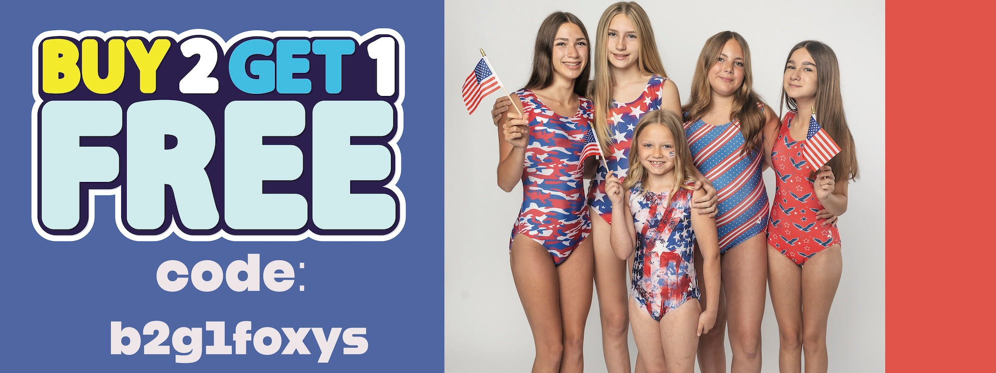 buy 2 get 1 free foxy's leotards and gifts weekend online sale