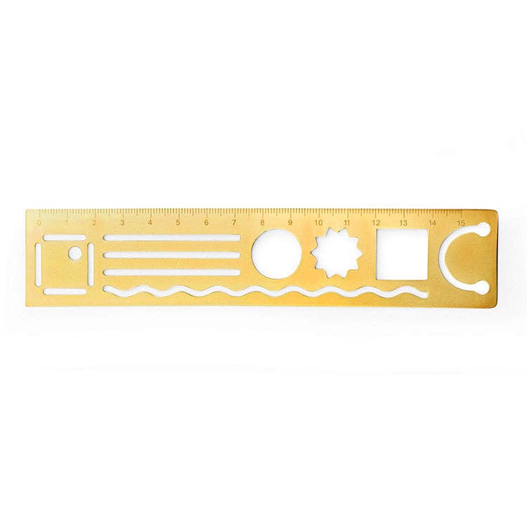 3 in 1 Metal Ruler - Foxy’s