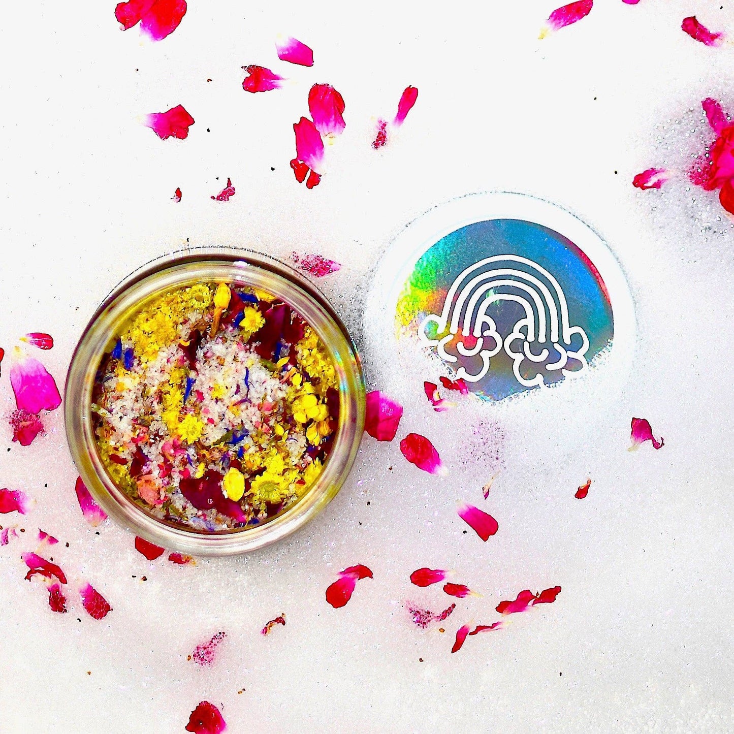 Rainbow Flower Bathing Salts