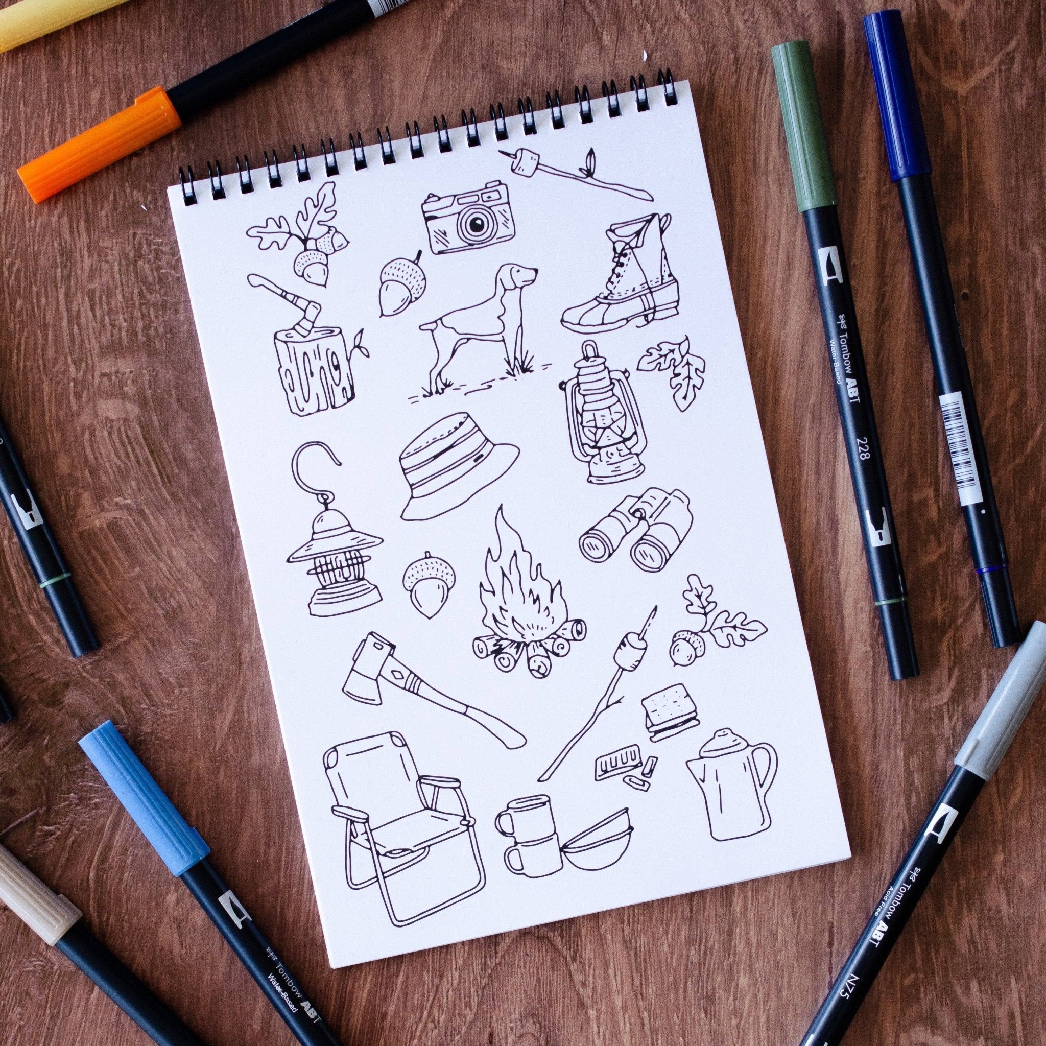 Outdoor Adventure Premium Coloring Book - Foxy’s