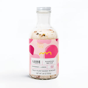 Luxe Peppermint + Lemon Aromatherapy Bath Soak