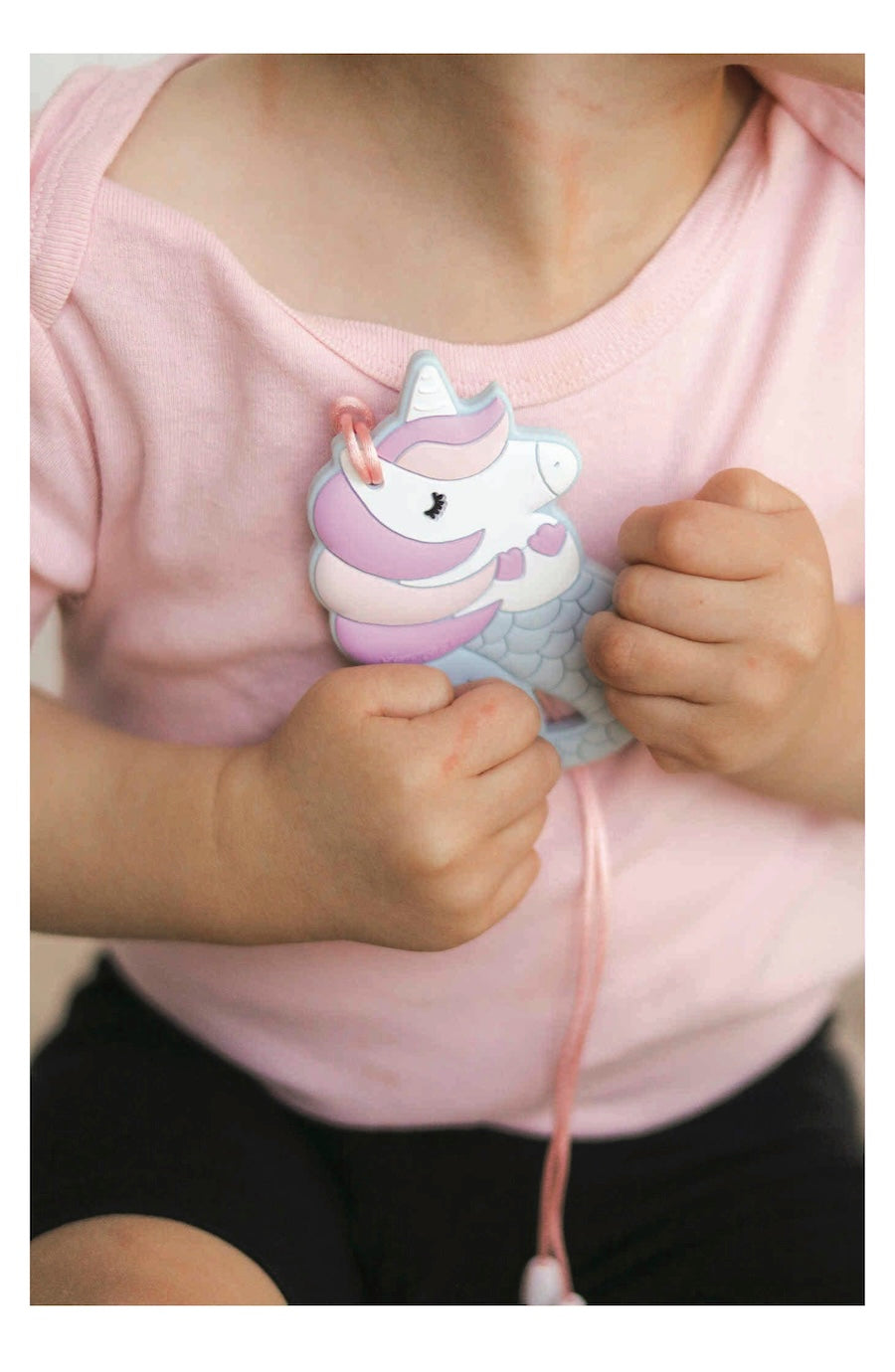 Mermicorn Baby Teether Toy and Sensory Chew - Gift for Girls