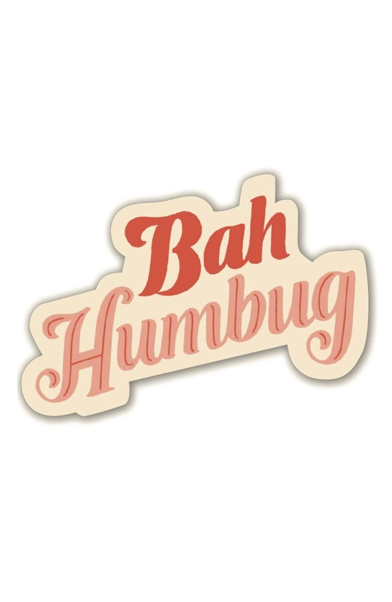 Bah Humbug! Waterproof Vinyl Sticker - Add Some Scrooge to Your Stuff! 🎁 - Foxy’s