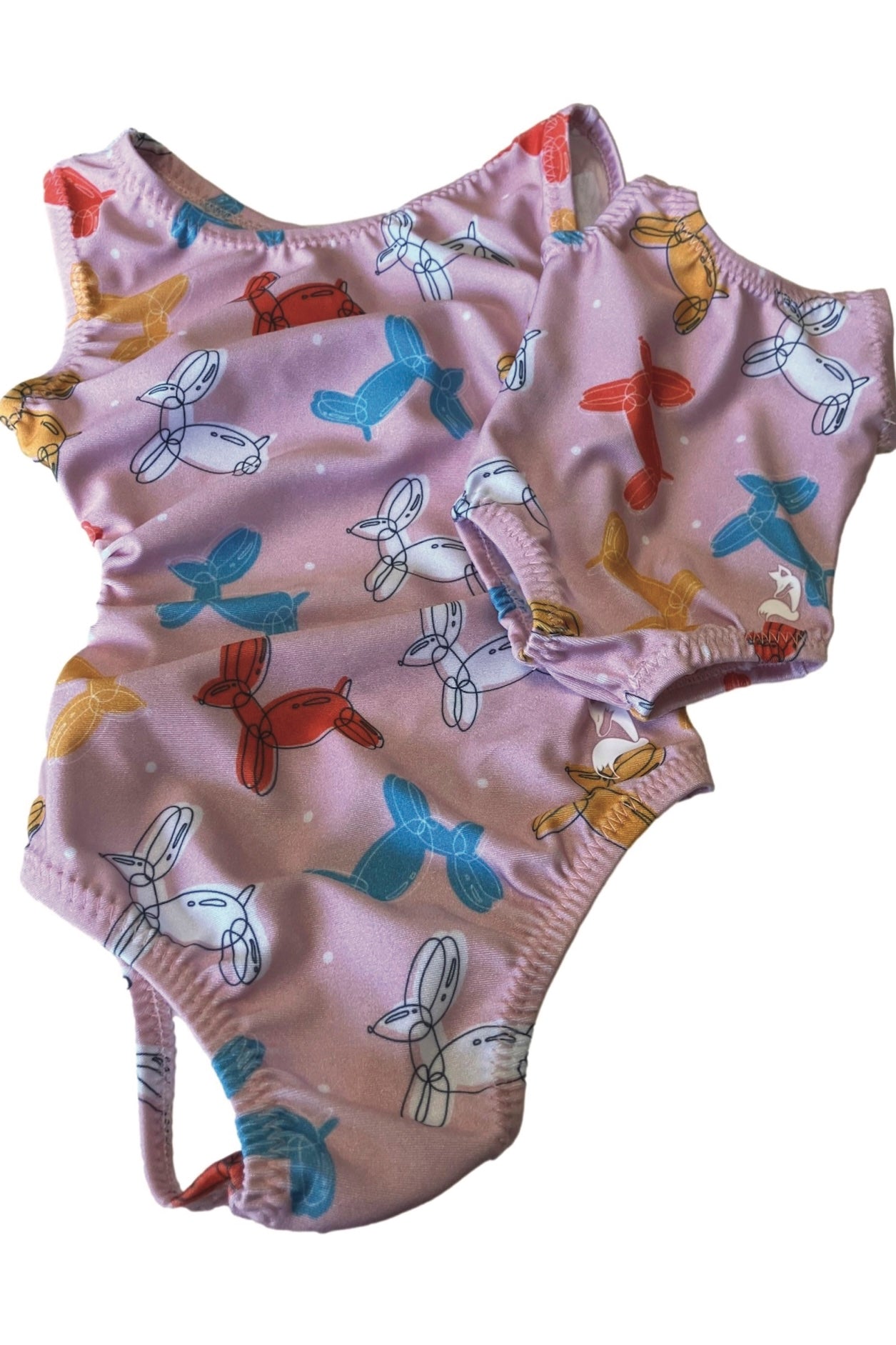 Balloon Animal Gymnastics Leotard for Toddlers + Matching Doll Leo Set! - Foxy’s