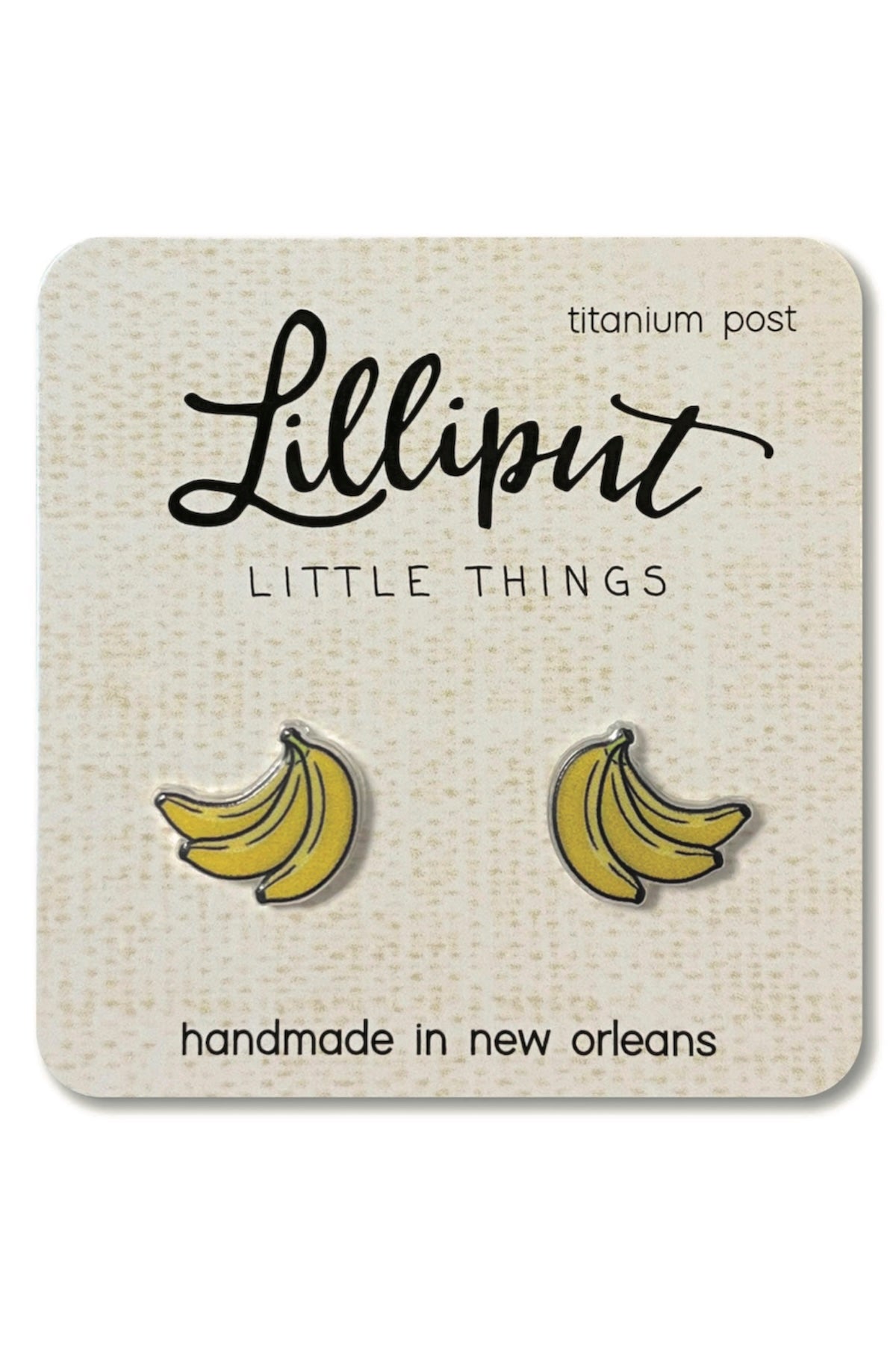 Banana Earrings // Quirky Earrings - Foxy’s