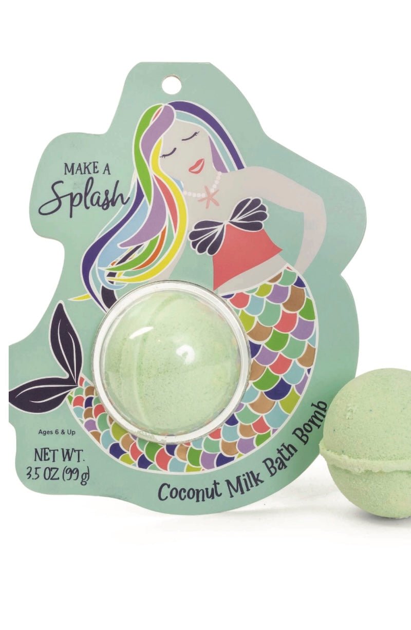 Mermaid Kisses Bath Bomb: Coconut Kiwi Scent, Nourishing & Fun for Kids! - Foxy’s