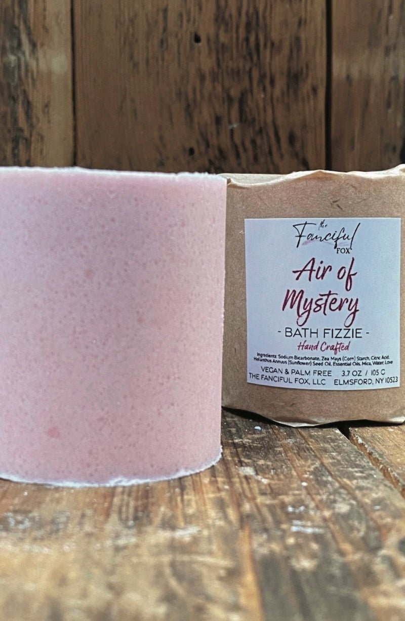 Air of Mystery Bath Fizzie - Lavender & Palmarosa Essential Oils for a Relaxing Pink Bath 💖 - Foxy’s