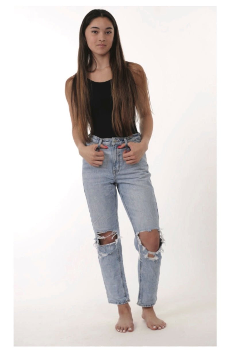 BODYSUIT: Black Ribbed - Foxy’s