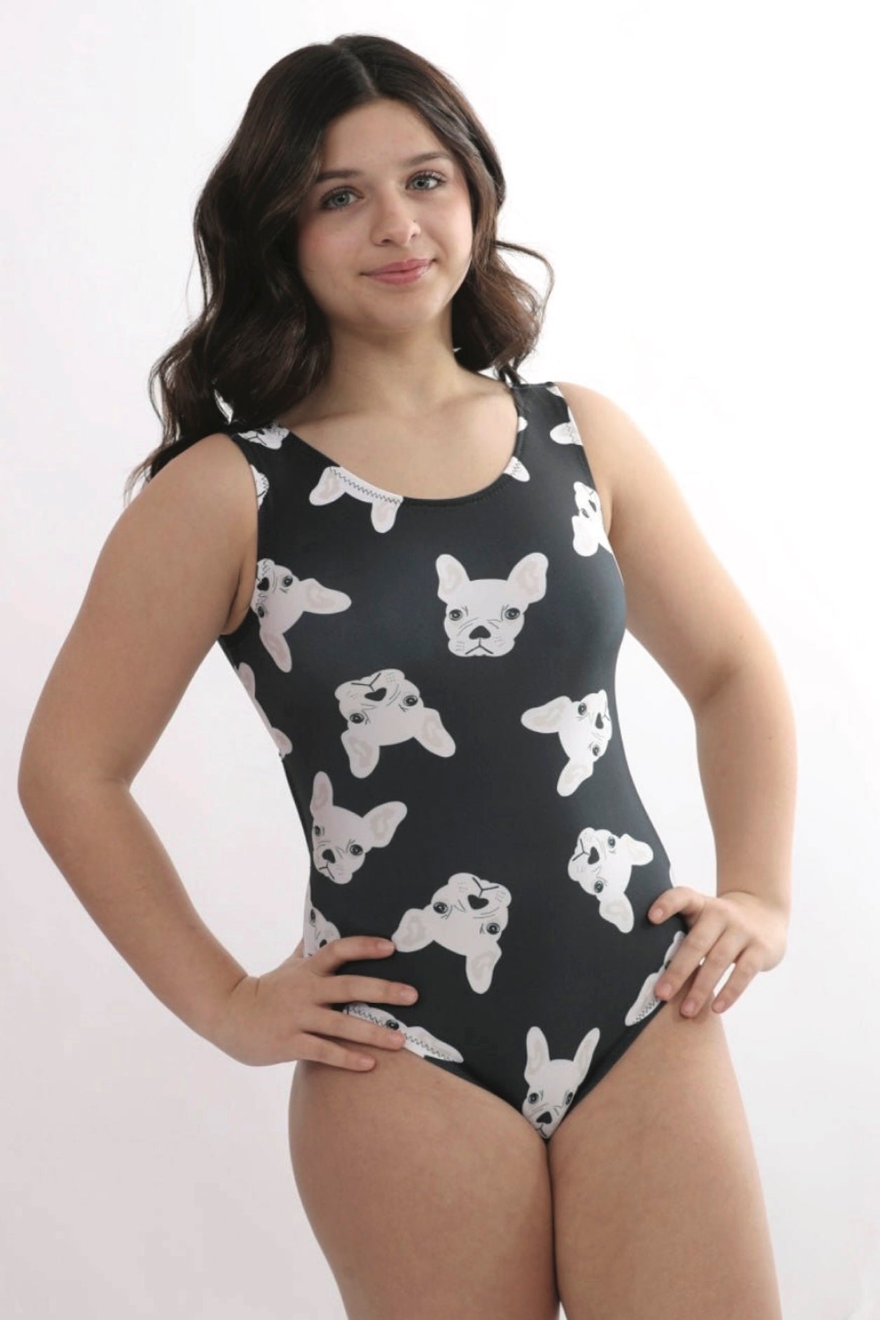 Gigi the Frenchie Leotard - Cute Gymnastics Leotard for Girls - Foxy’s
