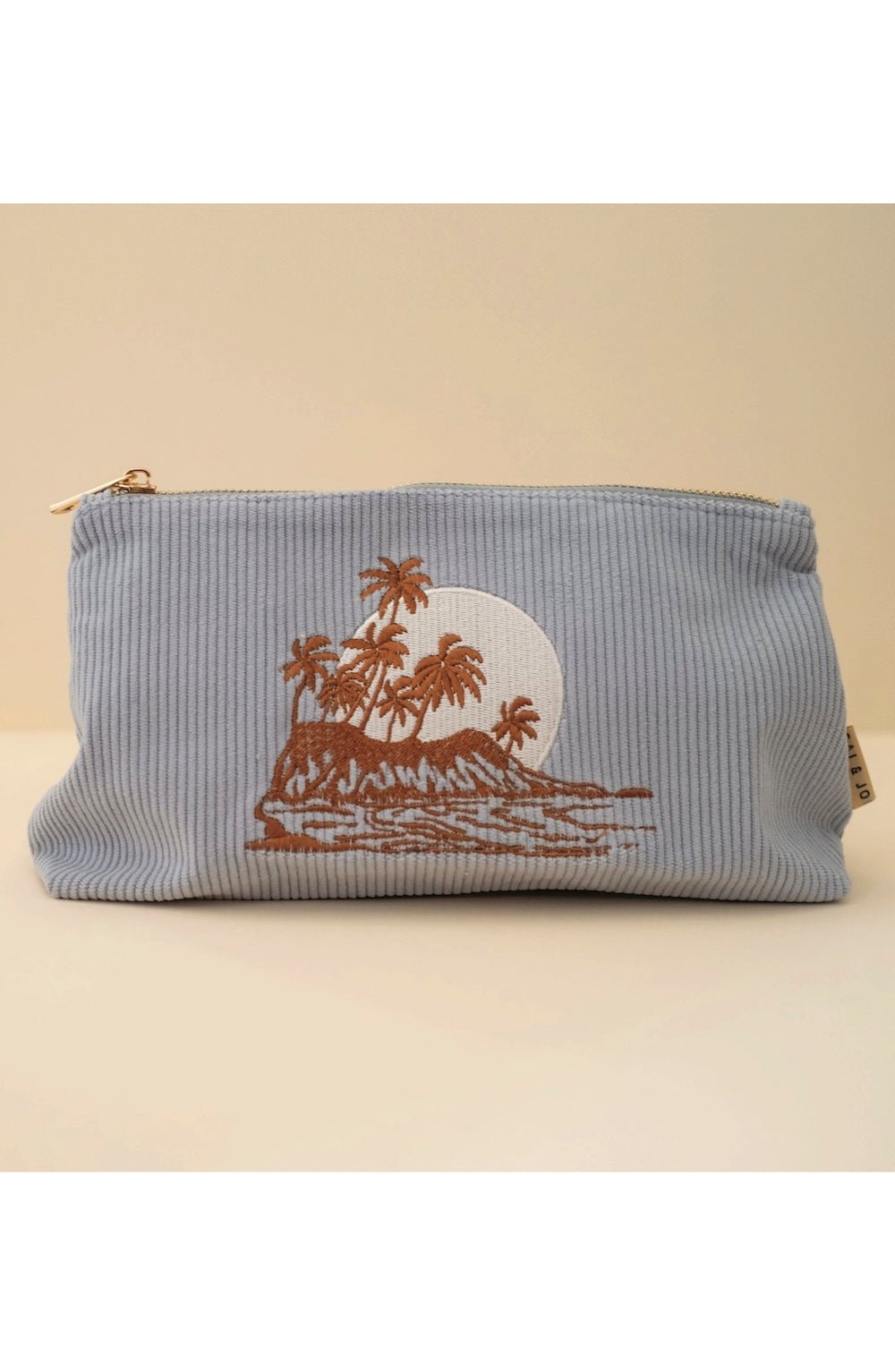 Medium Corduroy Pouch in Sky Blue - Foxy’s