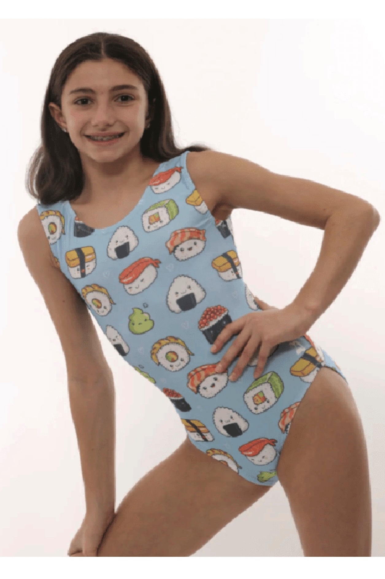Sushi Time Gymnastics Leotard - Fun & Comfy Foxy's Leo - Foxy’s