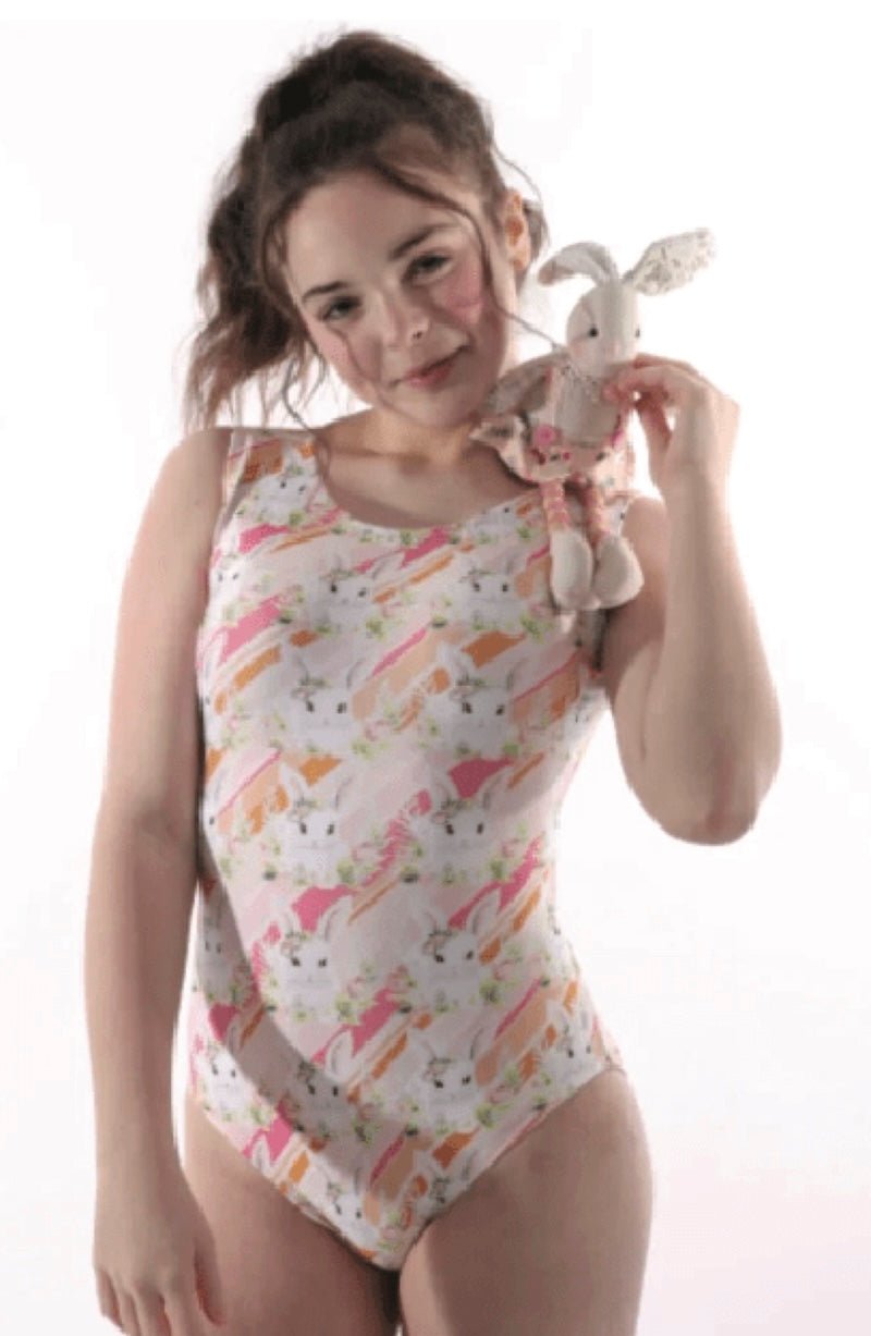 Bunny Leotard for Girls - Foxy's Gymnastics & Dance Leotard - Easter Spring Collection - Foxy’s