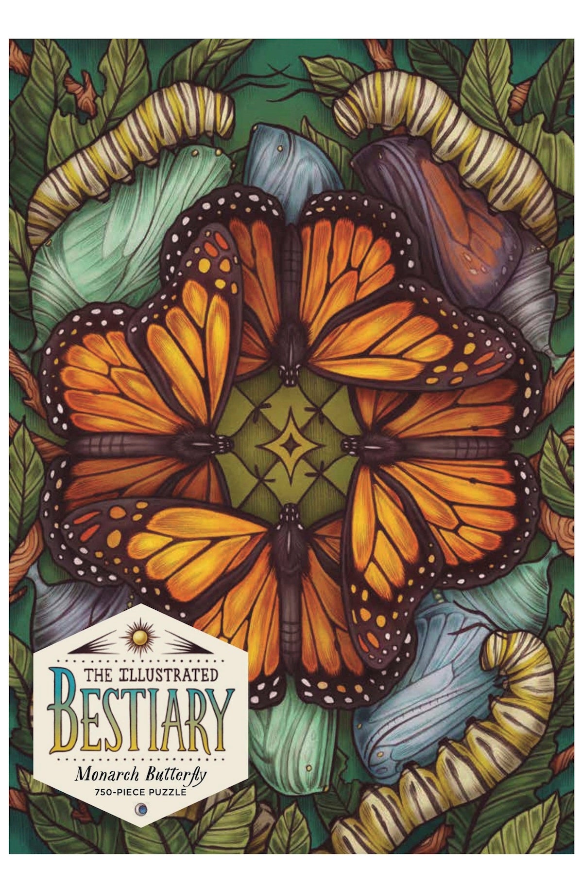Illustrated Bestiary Monarch Butterfly Puzzle 750pcs - Foxy’s