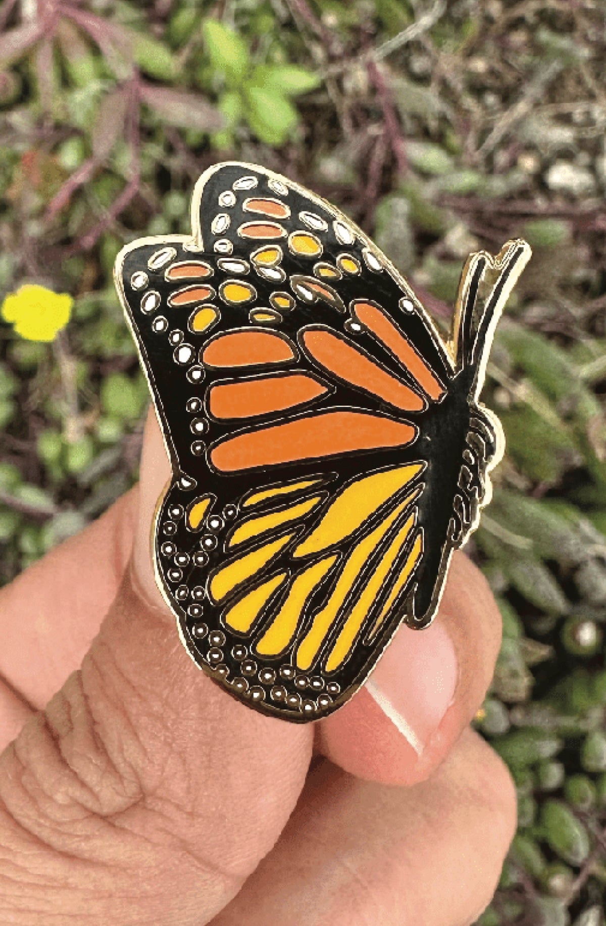 Monarch Butterfly Enamel Pin - Foxy’s