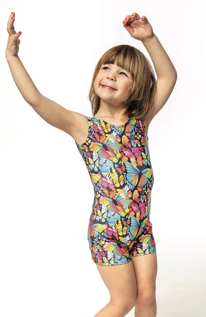 Butterfly Unitard for Girls Gymnastics & Dance - Foxy’s