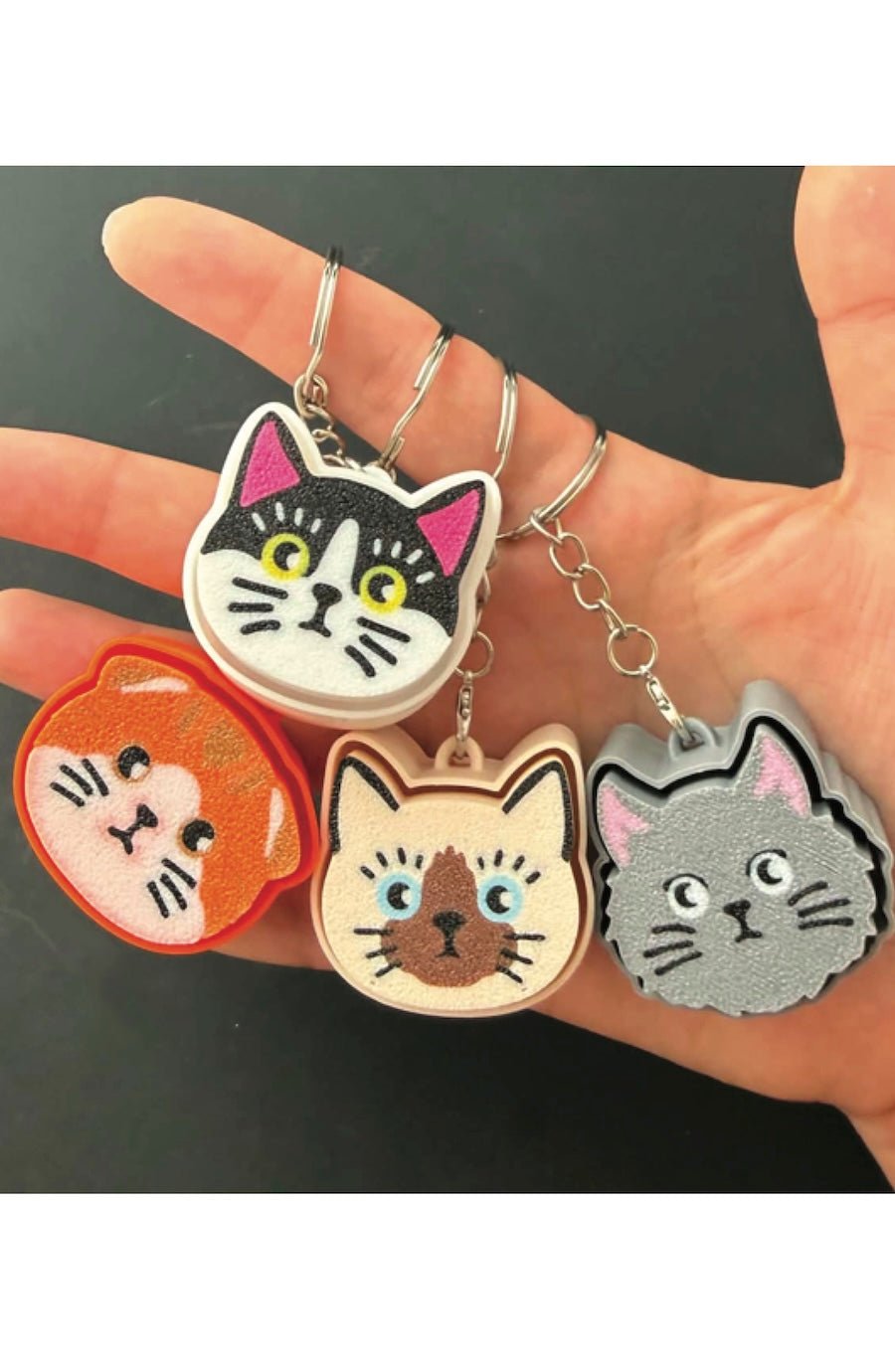Cat Fidget Clicker Keychains - Foxy’s