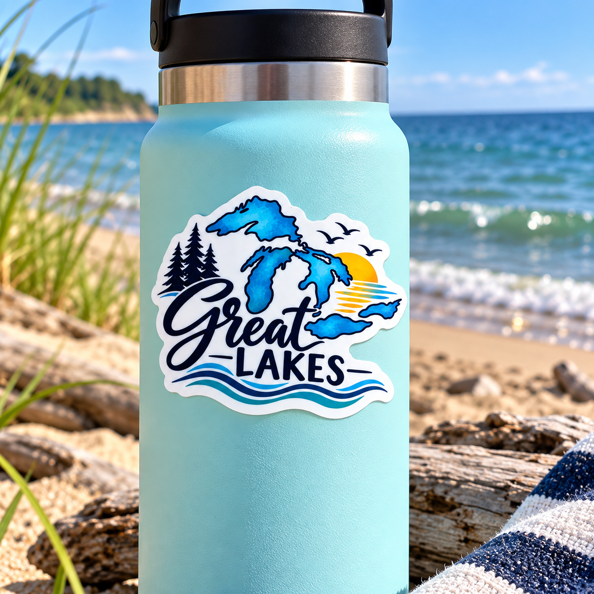Great Lakes (with sunset) | Decal