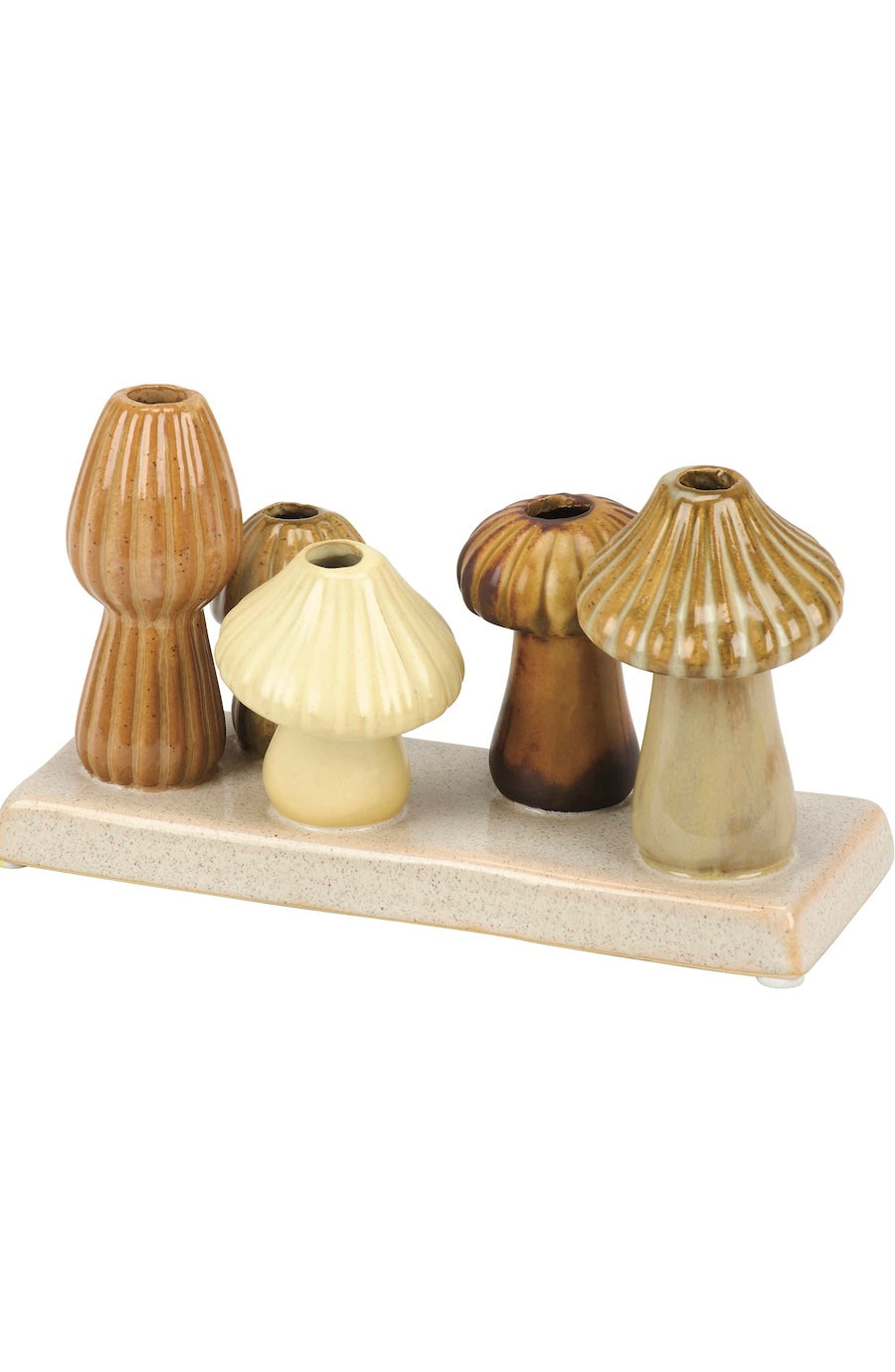 ceramic mushroom flower vase
