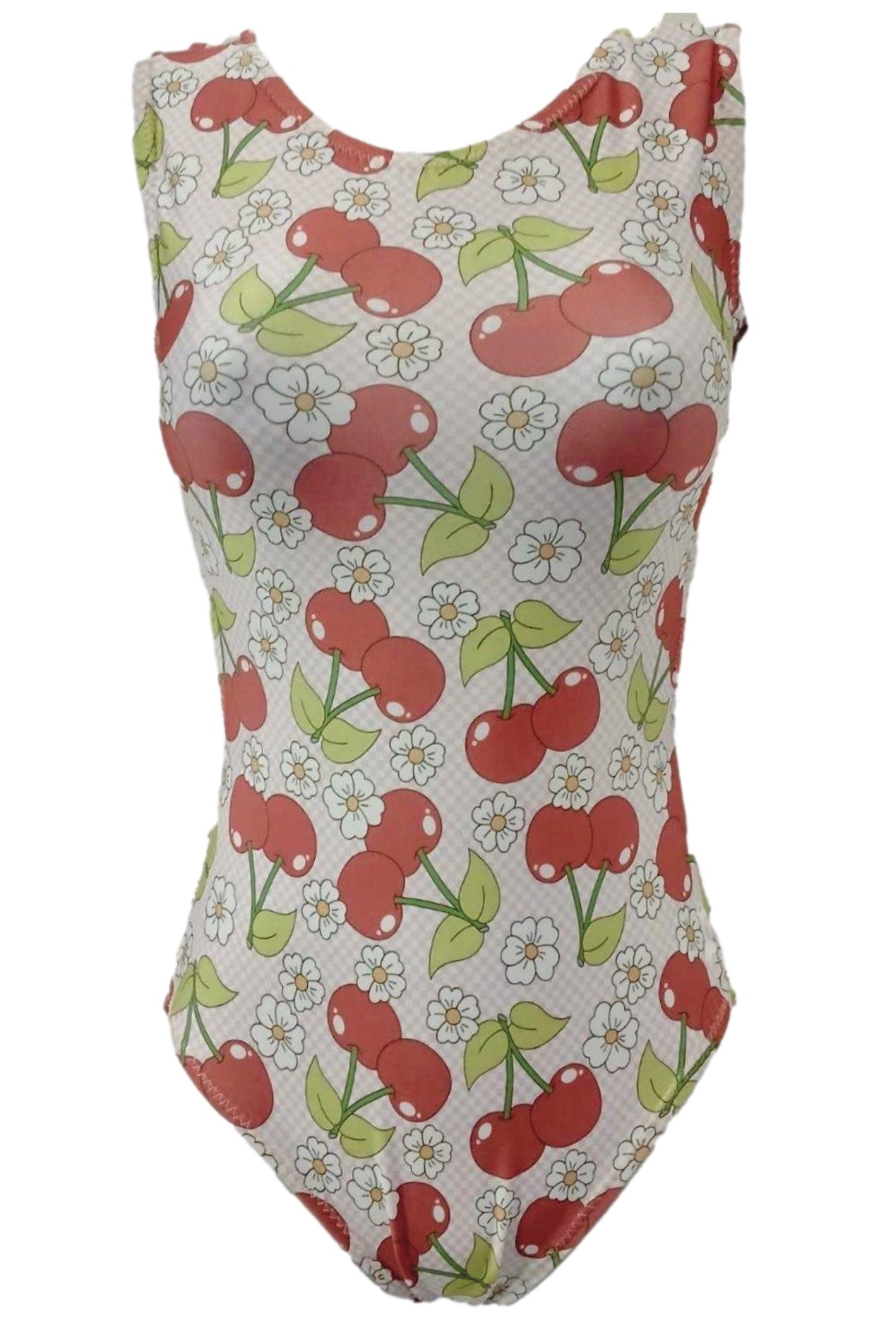 Cherries & Daisies Ultra Soft Leotard , Fun Gymnastics & Dance - Foxy’s