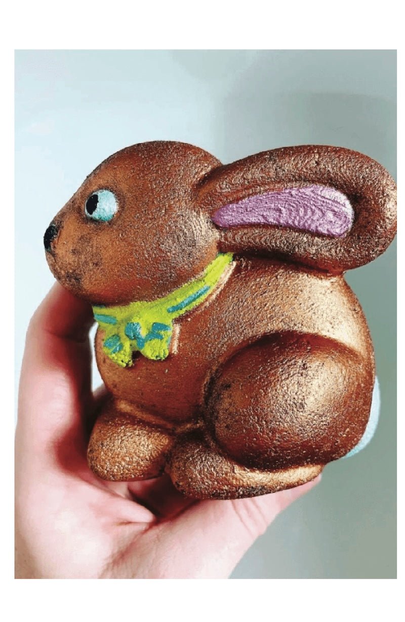 Hop into Sweet Relaxation: Chocolate Bunny Bath Bomb - Foxy's Soakery - Foxy’s