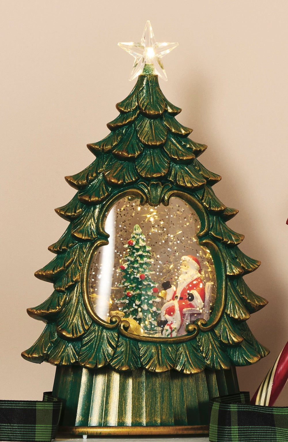 Christmas tree snow globe