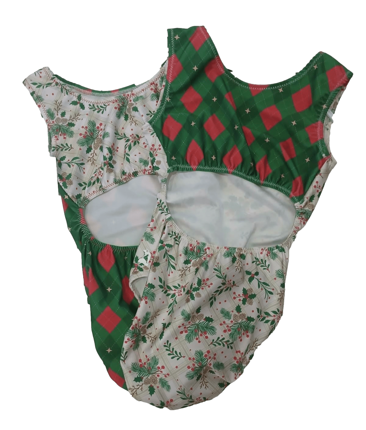 Christmas Eve Red and Green Leotard for Girls - Foxy’s