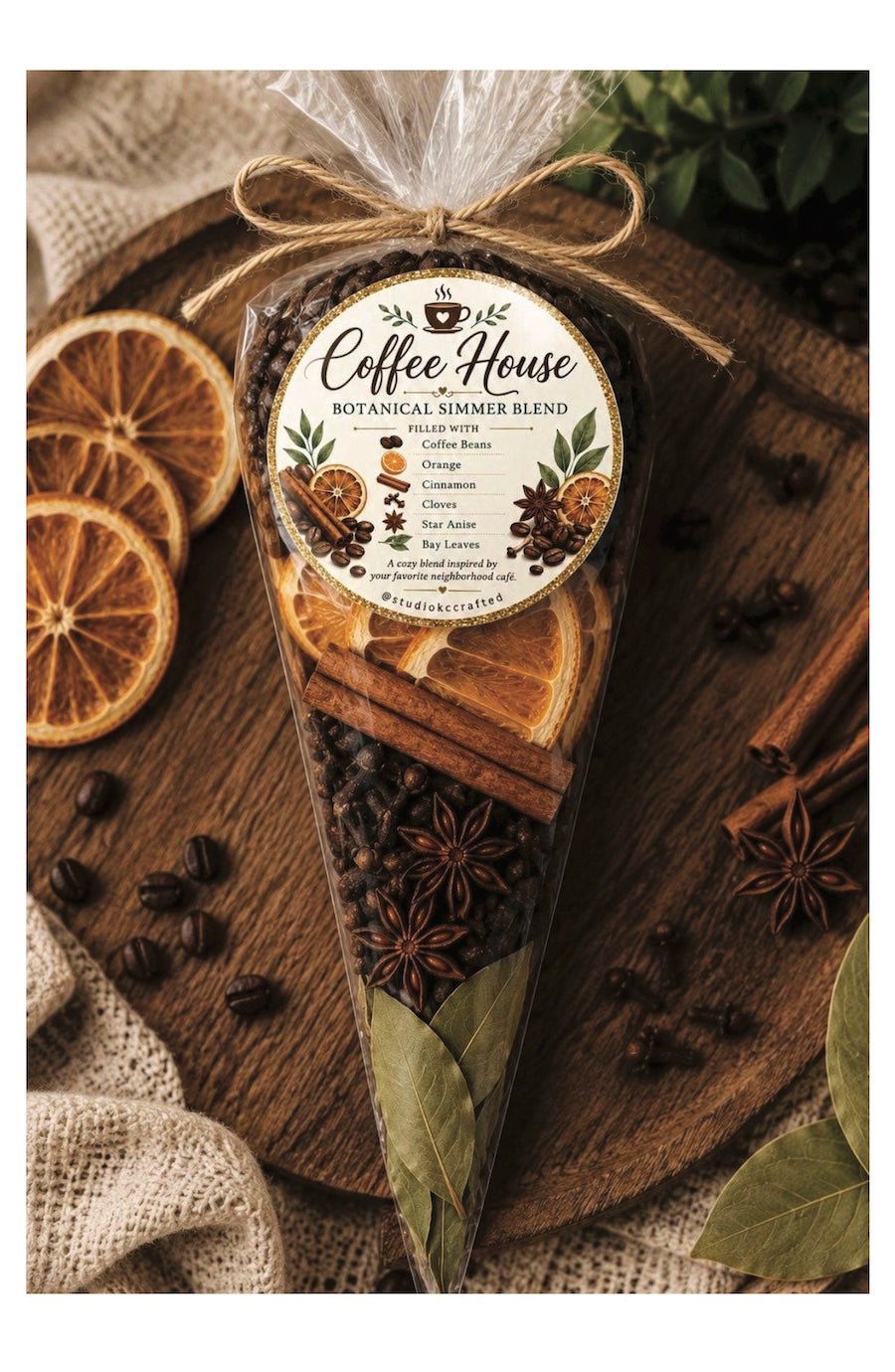 Coffee aroma Simmer Pot Kit, coffee scent gift, coffee favor - Foxy’s