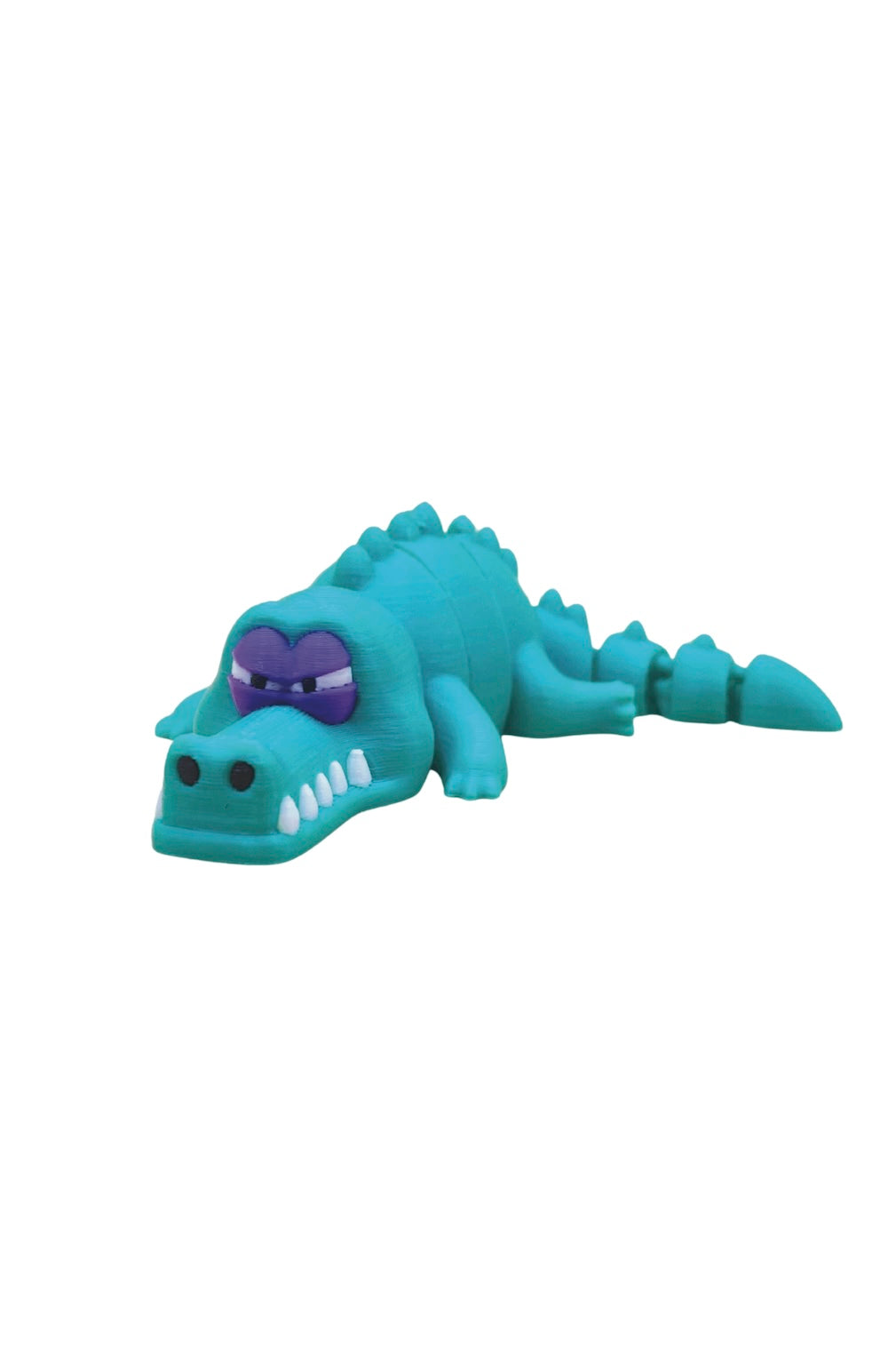 blue crocodile 3d printer fidget toy