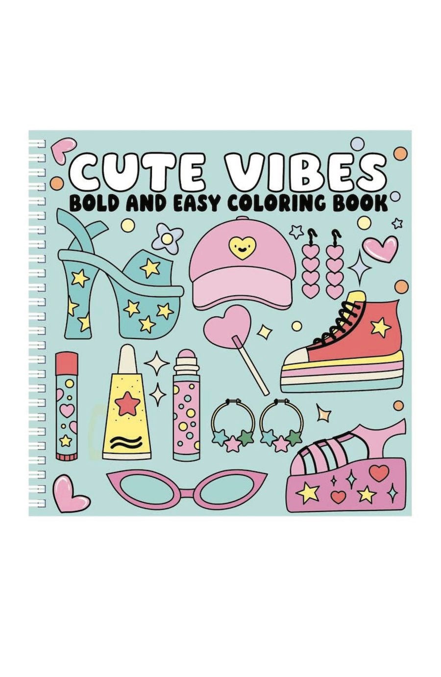 Cute Vibes Bold and Easy Coloring Book - Foxy’s