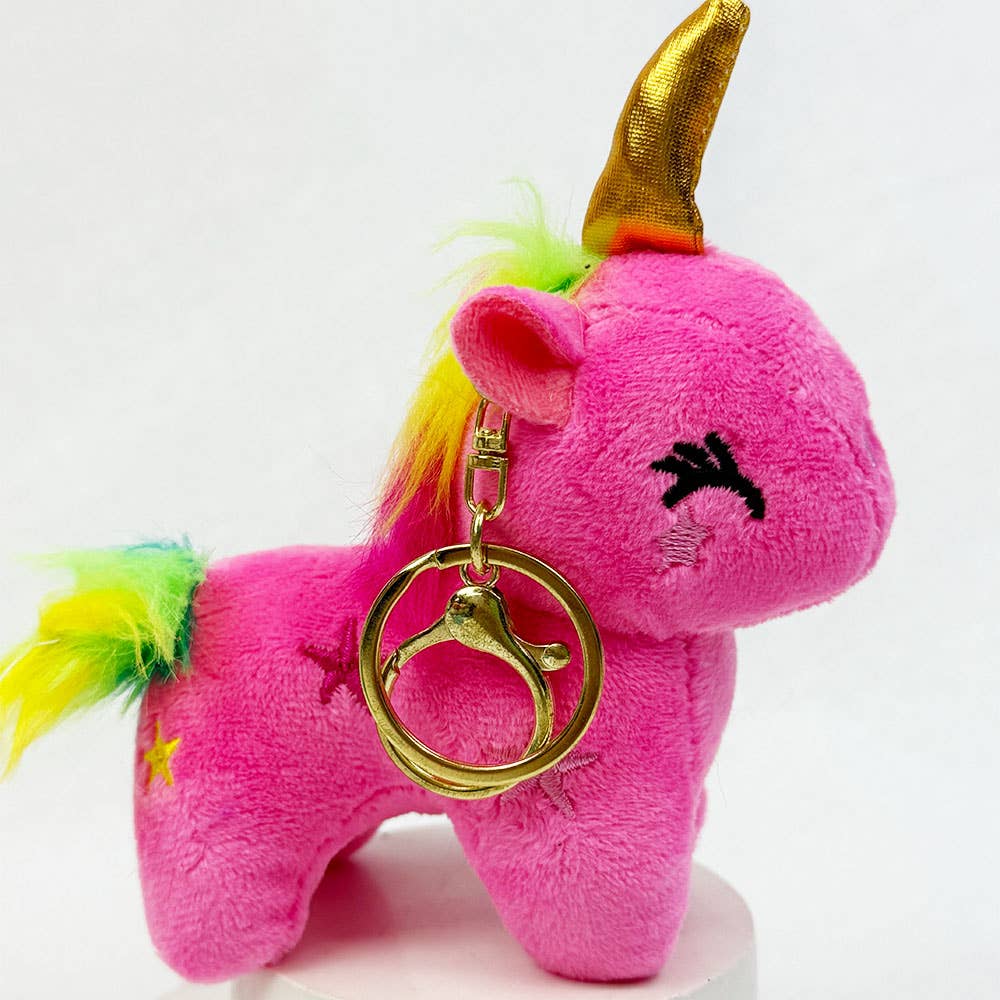 Cute Mystery Unicorn Plushie Key Chain - Foxy’s