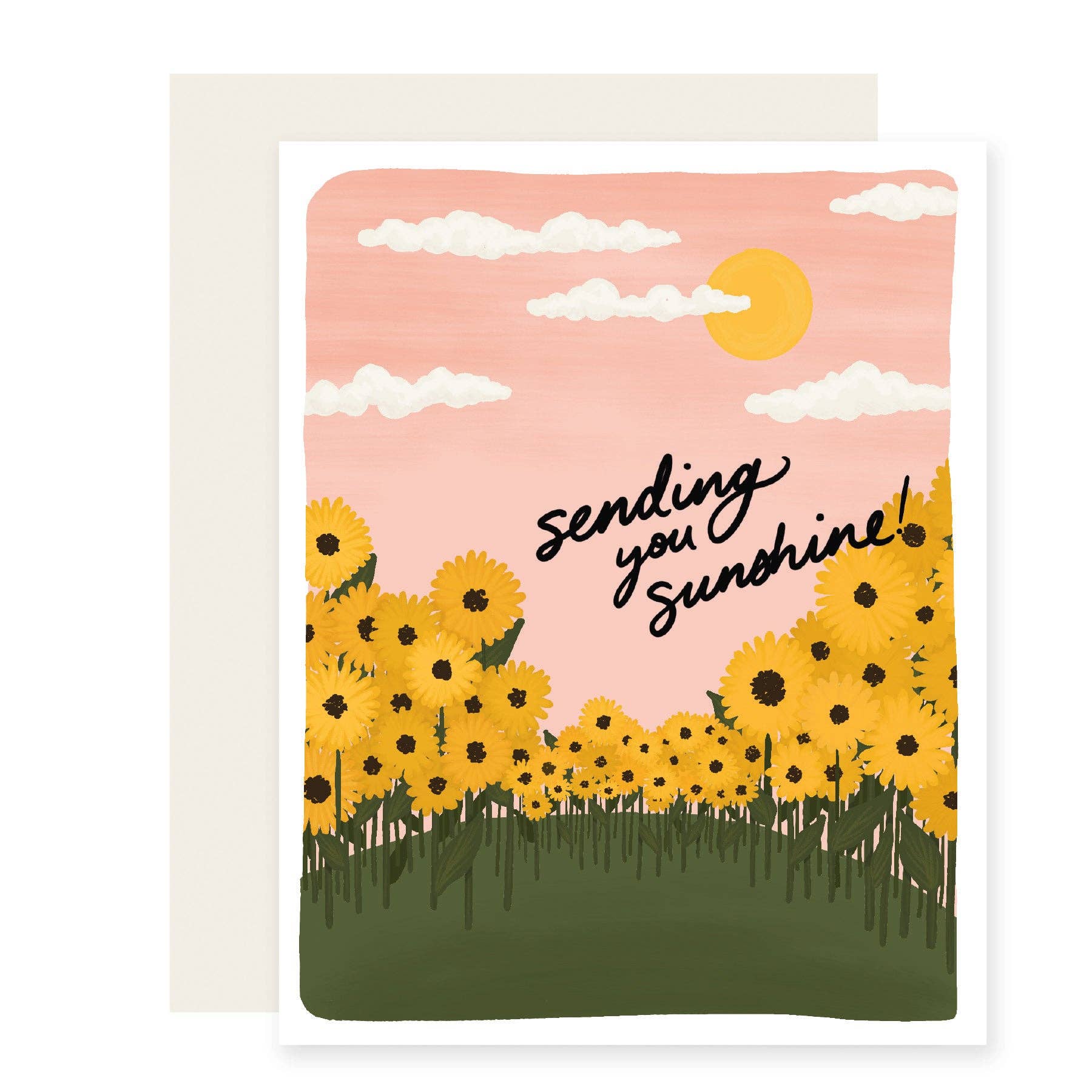 Sending You Sunshine Card | Sunflower Card - Foxy’s