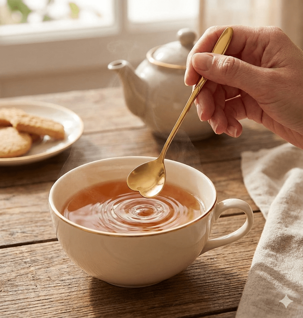 Gold Heart Teaspoons, Stainless Steel Tea and Coffee Spoons - Foxy’s