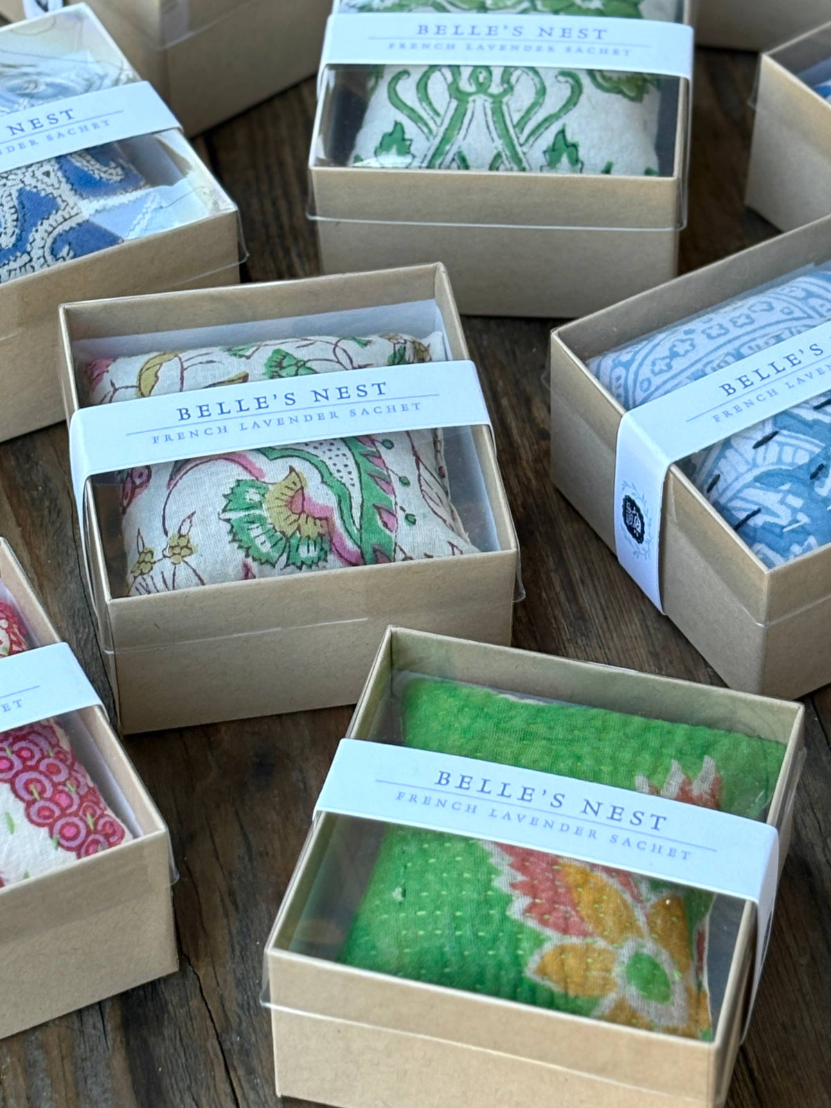 Assorted Boxed Square Lavender Sachet