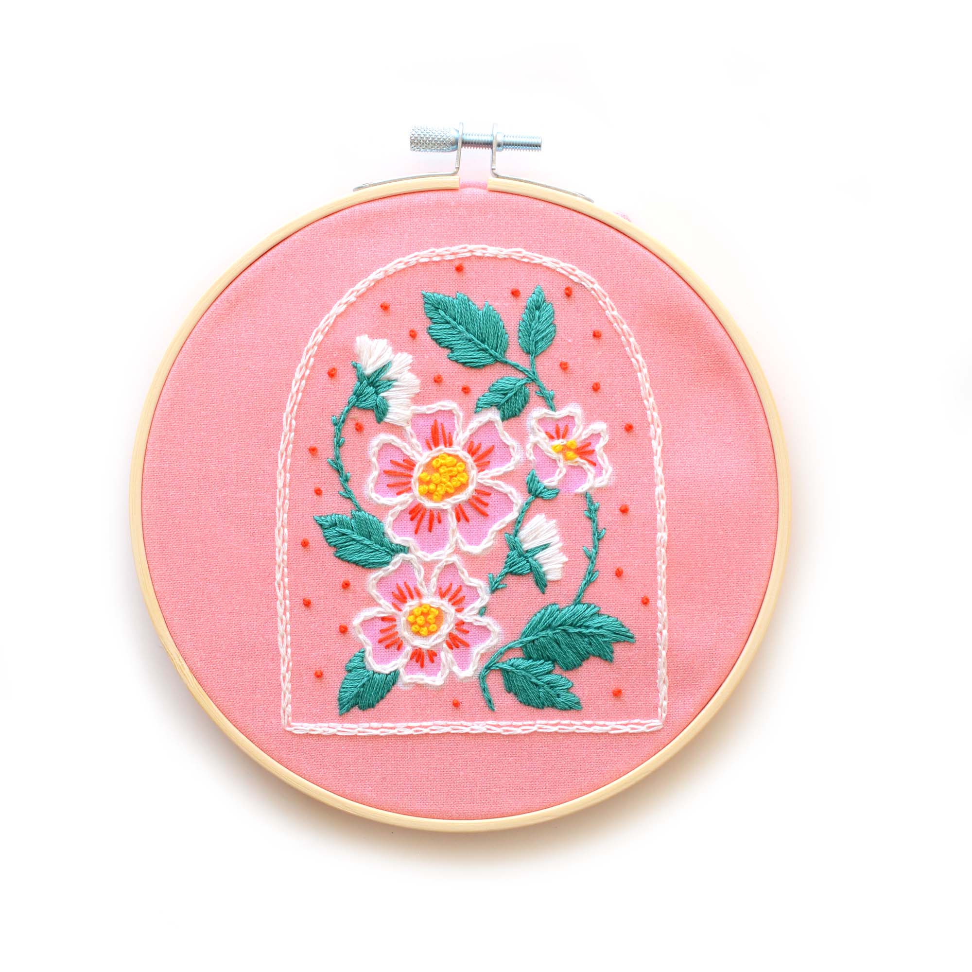 DIY Kit: Roses Embroidery Patch Kit - Foxy’s