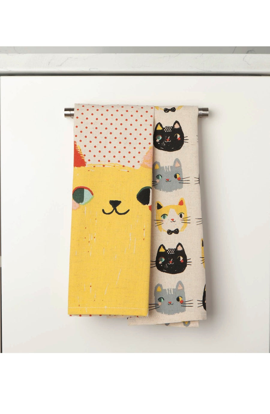 Set of Kitchen Cat Towels by Danica Studio