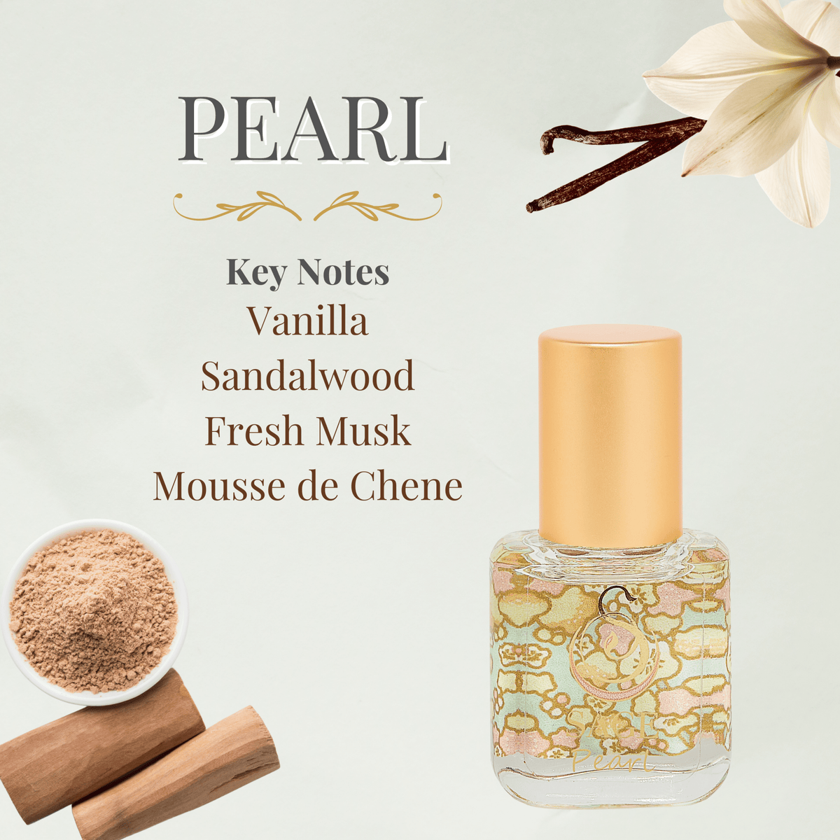 Pearl Organic Perfume Roller - Mini Perfume Oil - Extract - 1/4 oz - Foxy’s