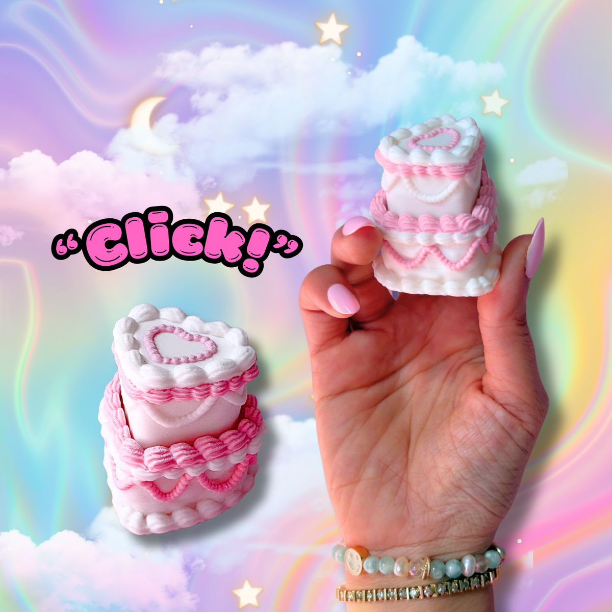 Wedding Cake Fidget Clicker : Satisfying Fidget Toys